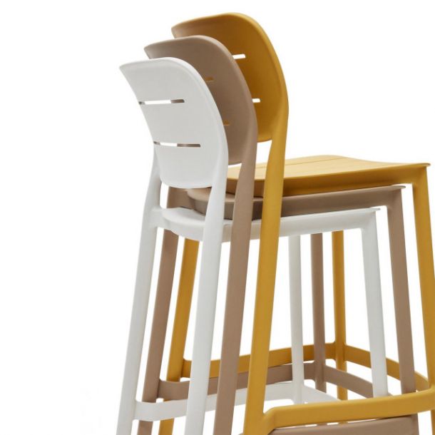 Полубарный стул MORELLA Белый (90936037) дешево