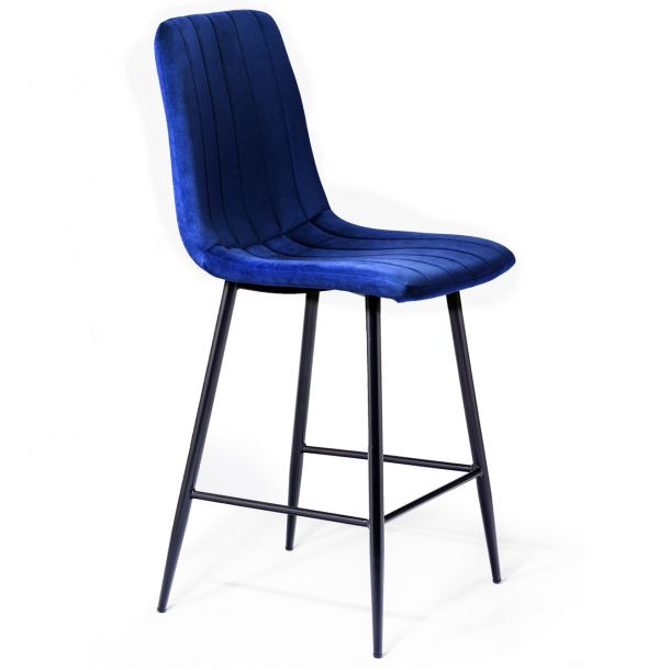 Напівбарний стілець Petty Velvet Темно-синій (44479169) купить