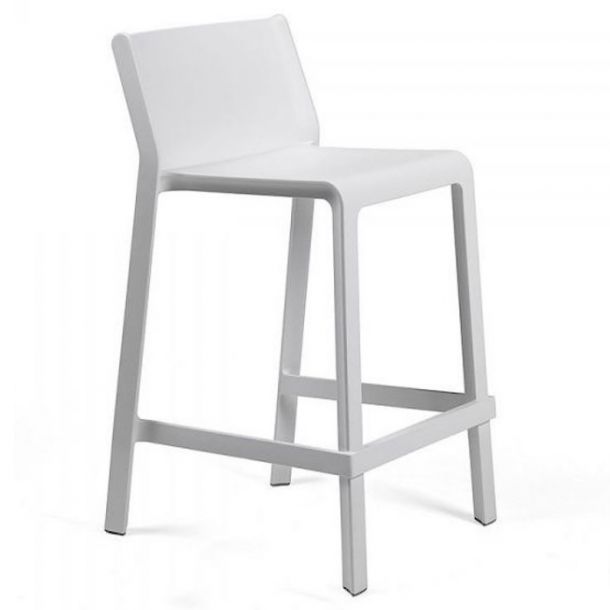 Напівбарний стілець Trill Stool Mini Bianco (13519062) недорого