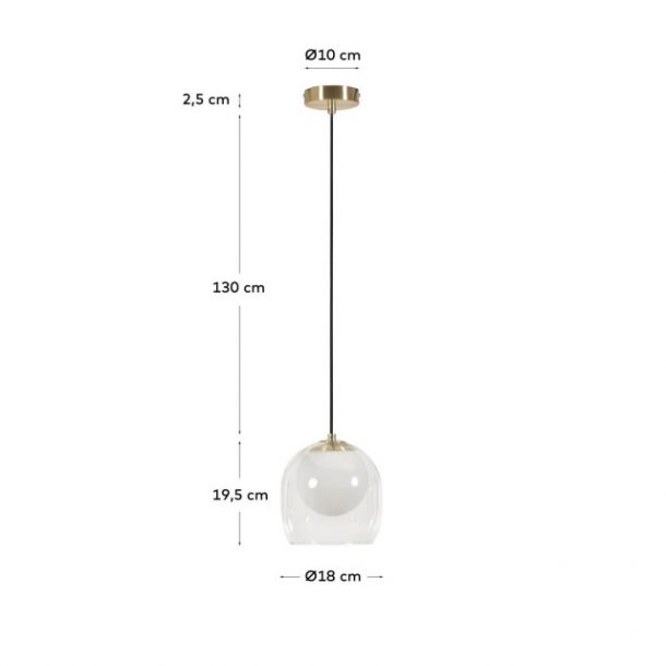 Підвісний світильник BELKIS Латунь (90733532) цена