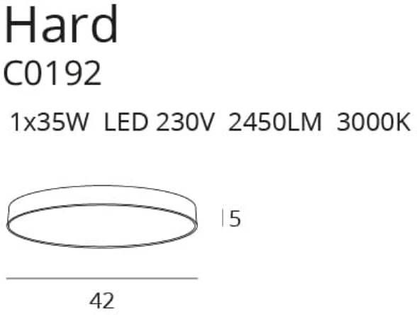 Стельовий світильник Hard Black (118865993) hatta