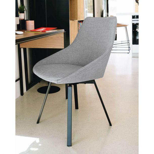 Поворотный стул Haston Светло-серый (90637604) фото