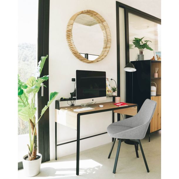 Поворотный стул Haston Светло-серый (90637604) в интернет-магазине