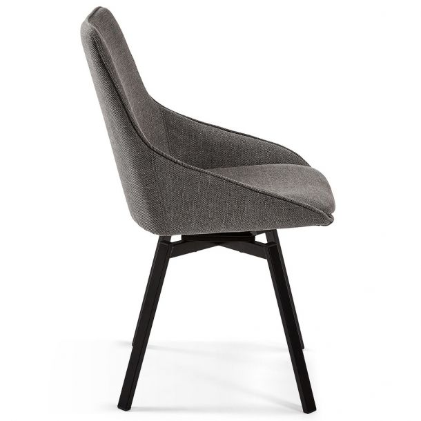 Поворотный стул Haston Темно-серый (90637606) hatta