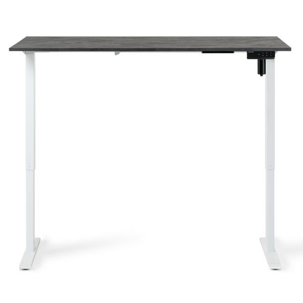 Регульований стіл ADAPWORK SmartDesk 138х68 Чорний бетон, Білий (106735884) дешево