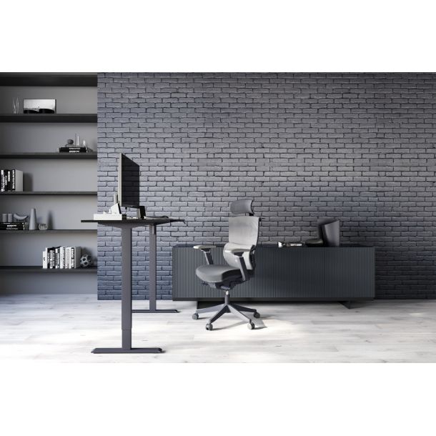Регулируемый стол ADAPWORK SmartDesk 138х68 Черный бетон, Черный (106735889) с доставкой