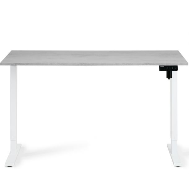Регулируемый стол ADAPWORK SmartDesk 138х68 Серый бетон, Белый (106735883) с доставкой