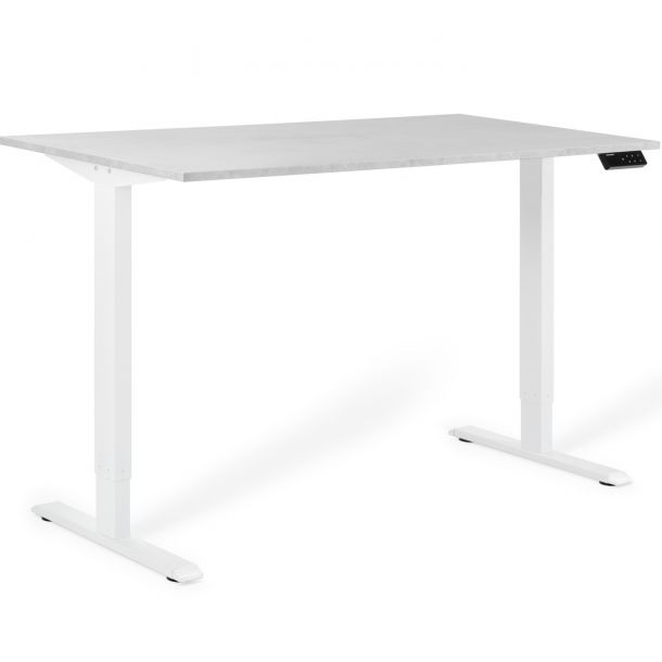 Регульований стіл ADAPWORK SmartDesk 2 138х68 Сірий бетон, Білий (106936686)