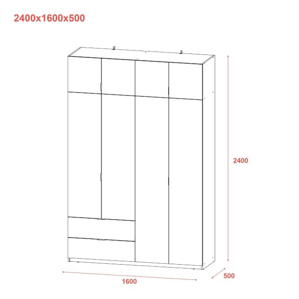 Шафа Лукас 160х50х240 Кашемір (1271470554) в интернет-магазине