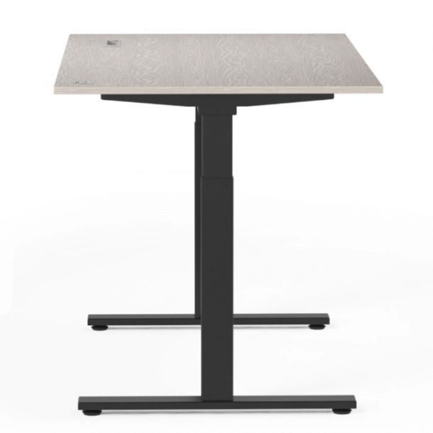 Стол E-Table Premium Cleaf 121x70 Кремовый, Черный (15518627) цена