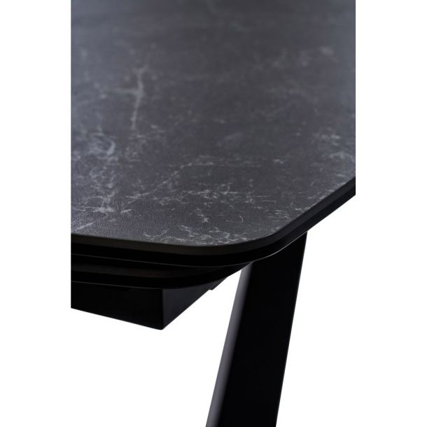 Стол Elvi 120х80 Black marble, Черный (31475649) цена