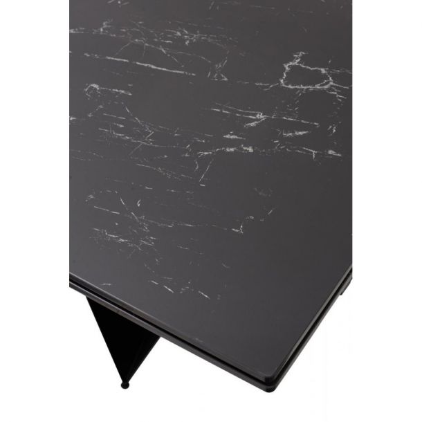 Стол Fjord 200x100 Black marble, Черный (31637828) с доставкой