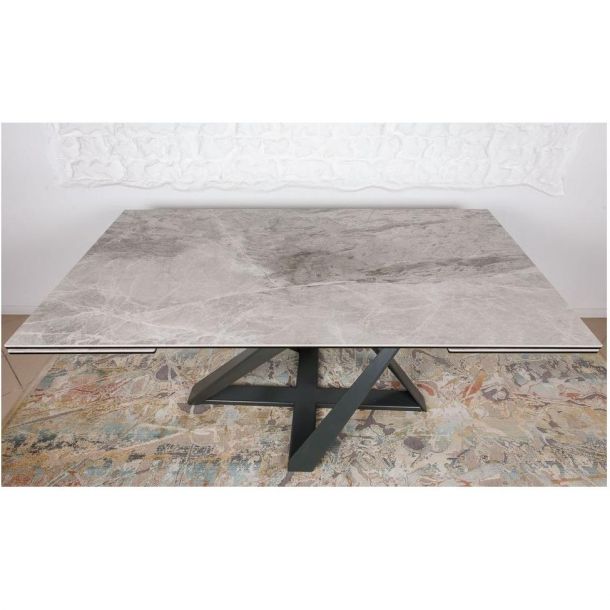 Стол Fleetwood New Светло-серый глянец, Керамика (52372468) фото