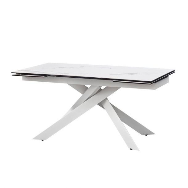 Стол Gracio 160x90 Carrara White, Белый (31382987) с доставкой