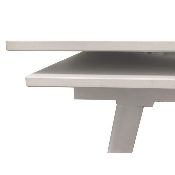 Стол Hugo 140x82 Carrara White, Белый (31462534) цена