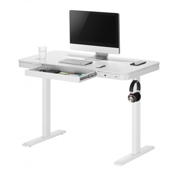 Стіл OfficePro ODE111 118x60 White, White (1311154721) фото