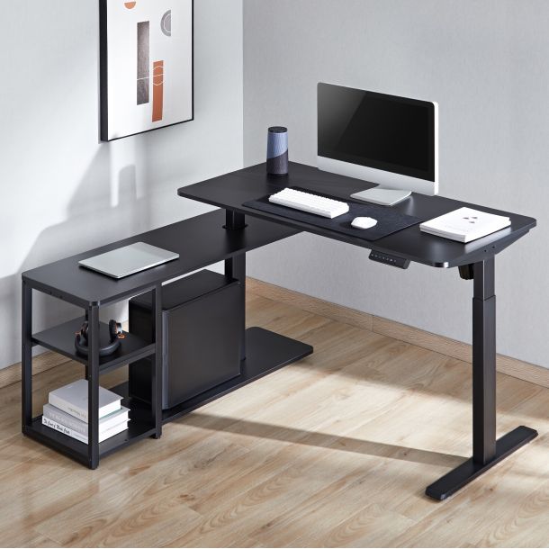 Стол OfficePro ODE119 136х120 Black, Black (1311154722) с доставкой