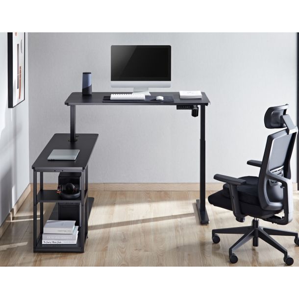 Стіл OfficePro ODE119 136х120 Black, Black (1311154722) дешево