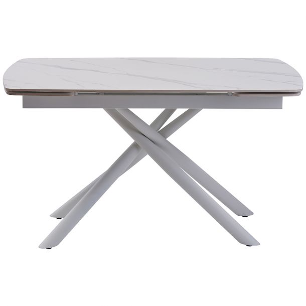 Стол Palermo 140х90 White Marble, Белый (31499172) в интернет-магазине