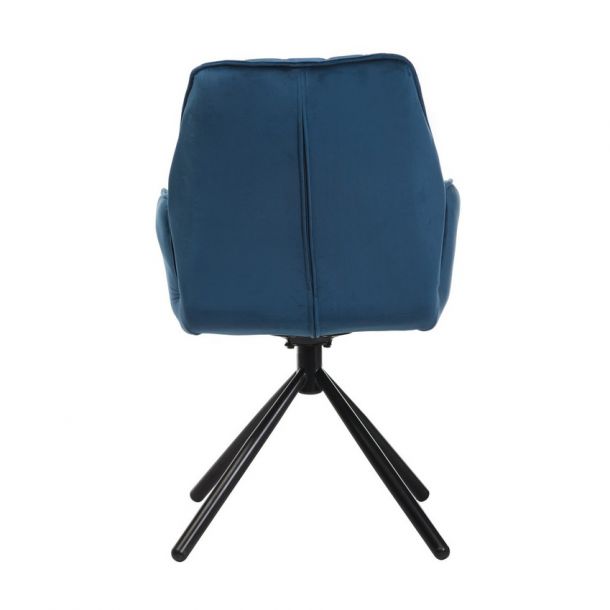 Поворотный стул M-34 fabric Лазурный-вельвет (23439808) купить