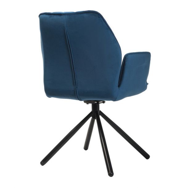 Поворотный стул M-34 fabric Лазурный-вельвет (23439808) дешево