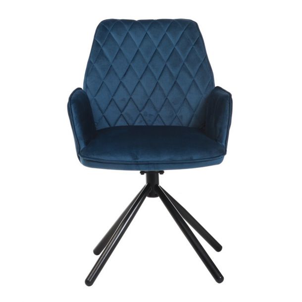 Поворотный стул M-34 fabric Лазурный-вельвет (23439808) hatta