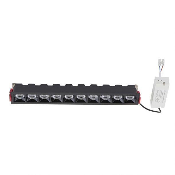 Точечный светильник MIDI LED 40W 3000K RECESSED Черный (109731968) цена