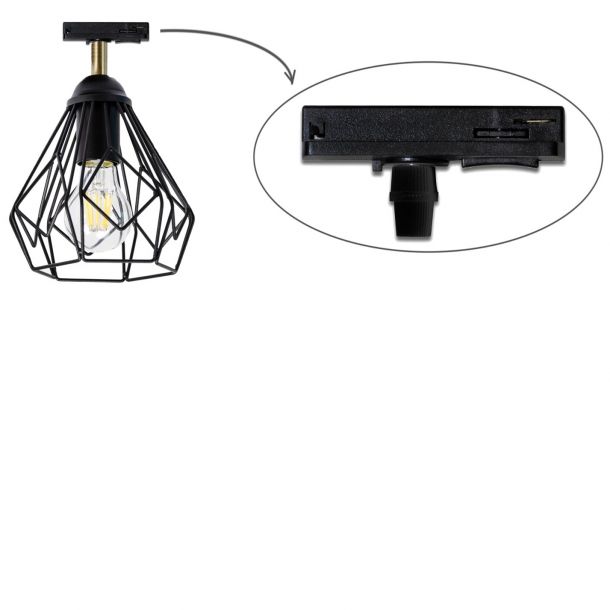 Трековый светильник Тrack Bevel TL165 Black (1111230565) цена