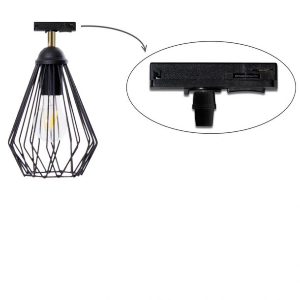 Трековый светильник Тrack Dribble TL160 Black (1111228523) цена