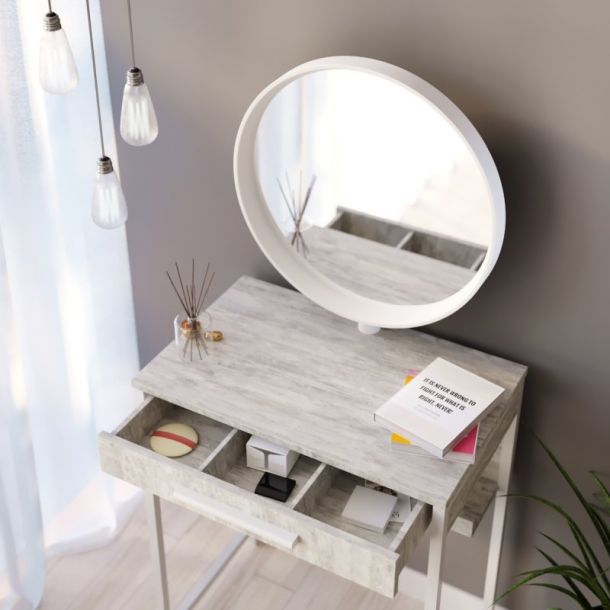Туалетный столик с зеркалом Визард Урбан, Белый (68479326) hatta