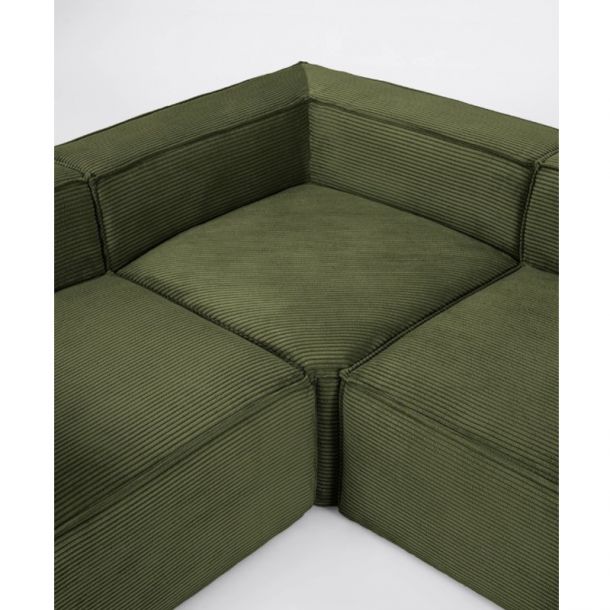 Угловой диван BLOK 4-местный 320Х230 Зеленый (90724065) hatta