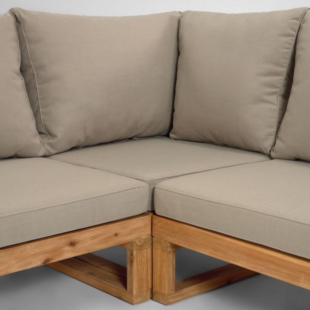 Угловой диван FLAVIINA 5-местный Серый (90724230) недорого