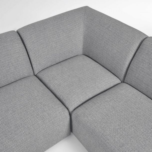 Кутовий диван LEGARA 4-місний Світло-сірий (90724057) купить