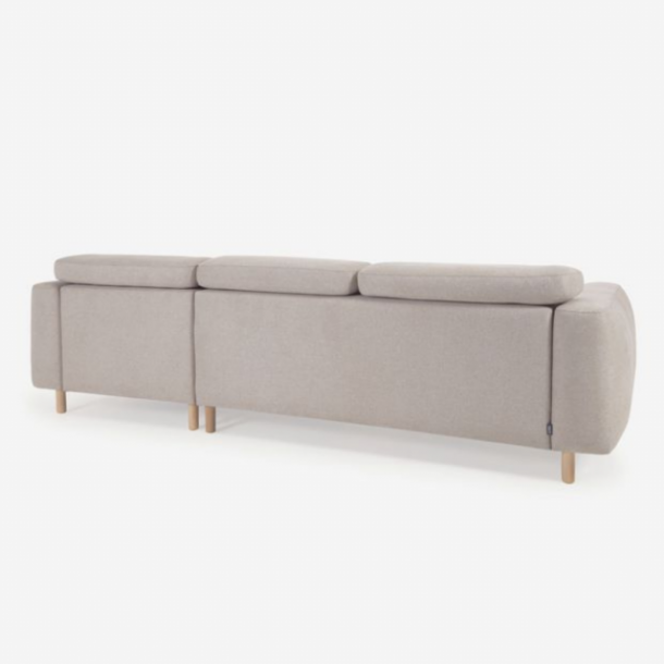 Угловой диван SINGA с правым шезлонгом Бежевый (90724059) в интернет-магазине