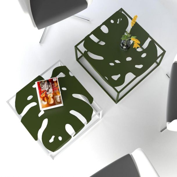 Журнальный стол Igapo 61x61 Зеленый, Зеленый (51382226) купить