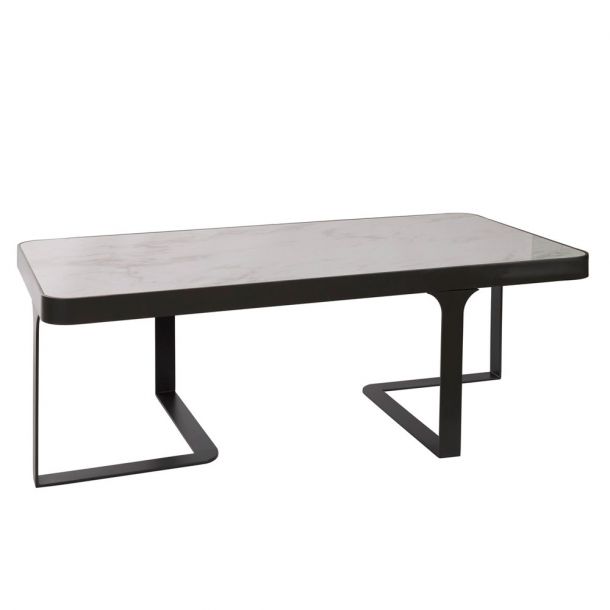 Журнальний стіл SHEFFIELD 121x61 Білий глянець, Кераміка (52383021) цена