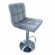 Барний стілець  Disco Велюр Сірий, Чорний (84478169)
