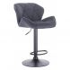 Барный стул Maria Lux Велюр Серый, Черный (84512470)