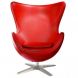 Кресло Egg Leather Красный (10121558)